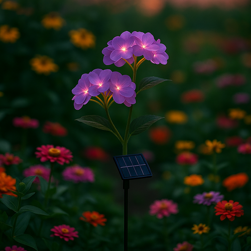 LUCES LED CON PANEL SOLAR